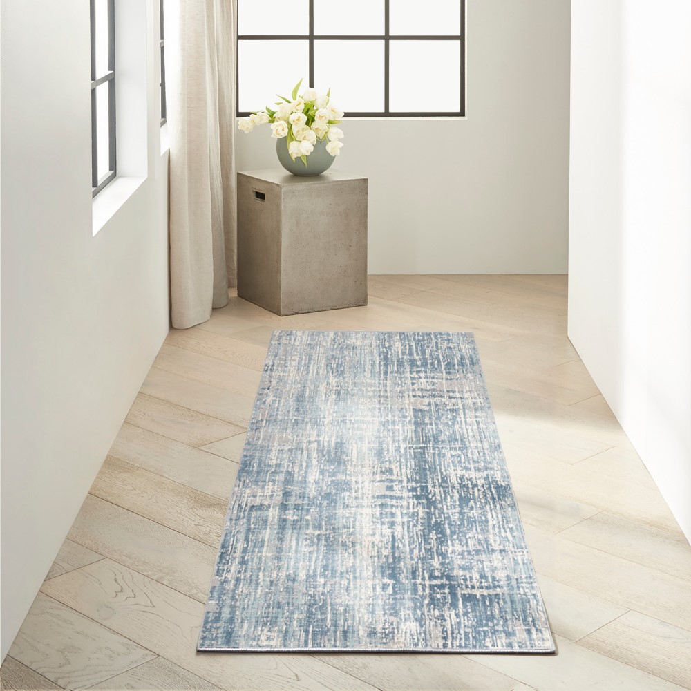 CK005 Enchanting ECH04 Runner Rug by Calvin Klein in Seaglass Ivory